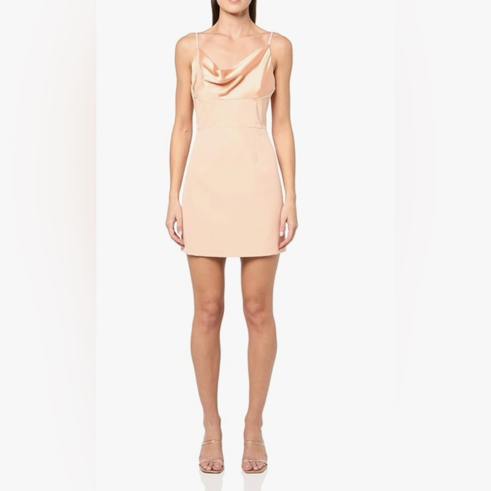 BCBGMAXAZRIA Women's Sleeveless Cowl Neck Mini Dress Size 6